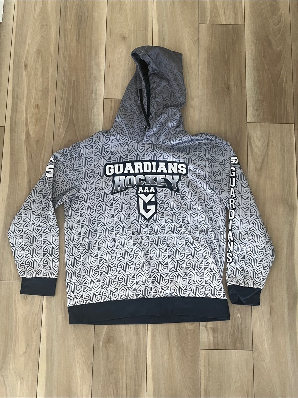 Ombre Gray Crewneck Hoodie